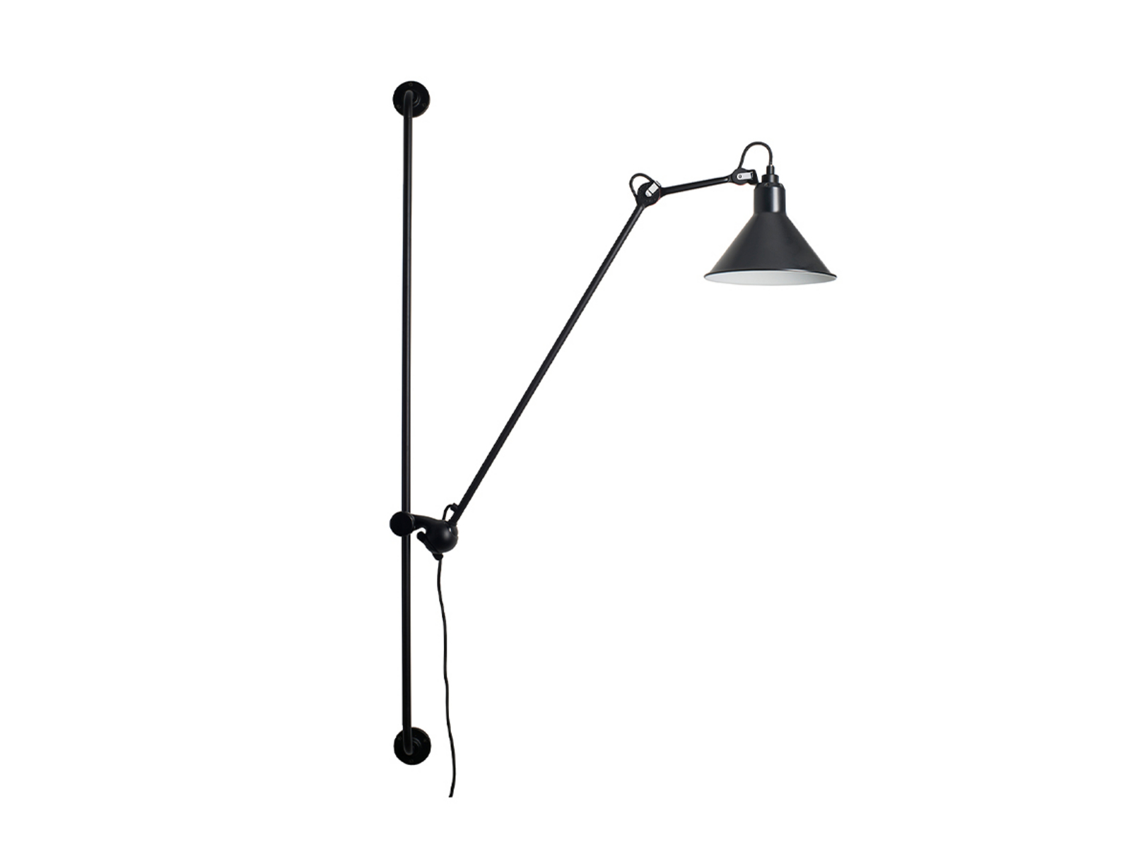 214 Applique Murale Conic Noir - Lampe Gras
